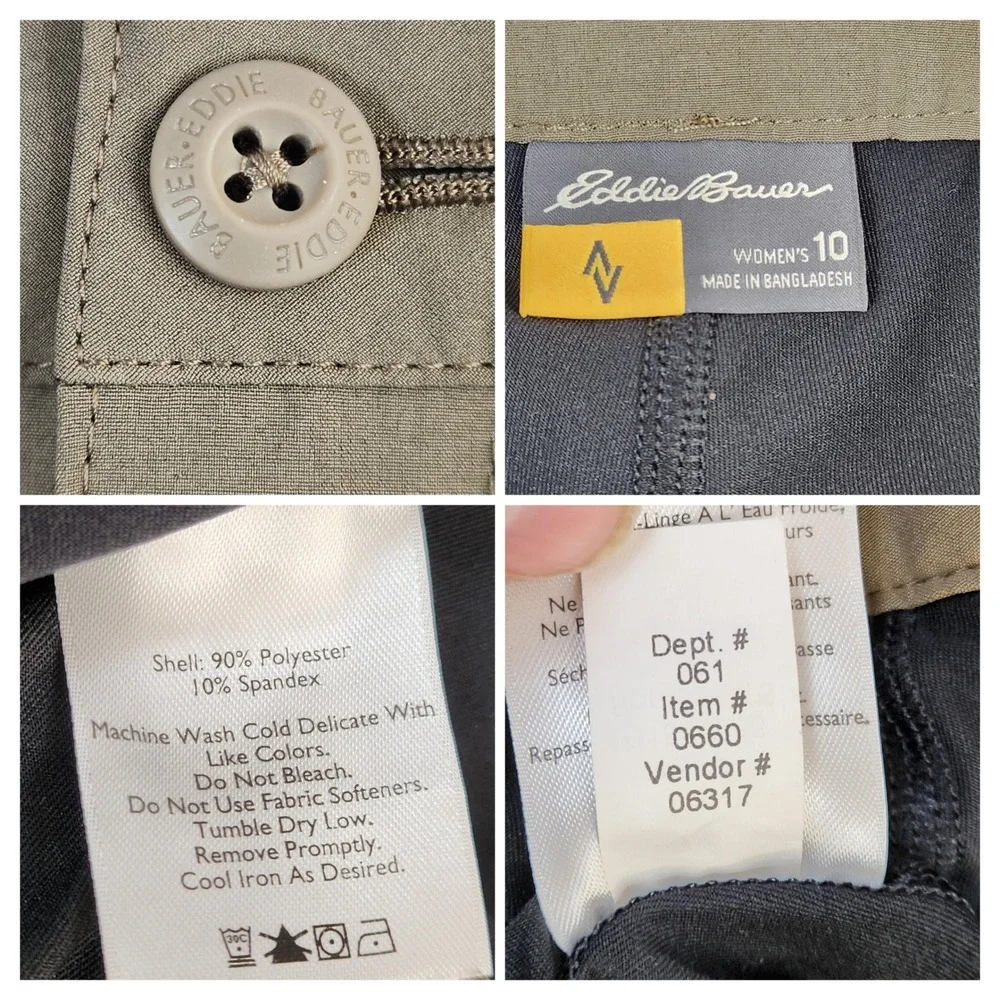 Eddie Bauer measurements waist